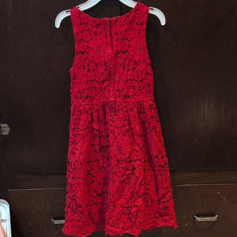 Joe Fresh Red Lace Kids Dress - Picture 3 of 3